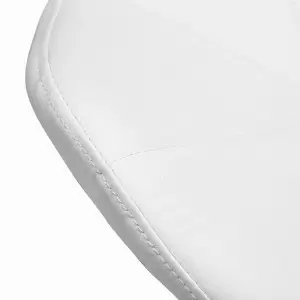 Kosmetinė taburetė QS-06B juoda ir balta