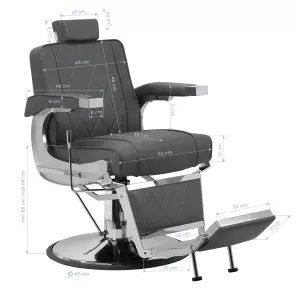 "Hair System" kirpimo kėdė BM88066 pilka