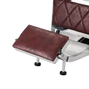 Kirpėjo kėdė Plaukų sistema BM88066 bordo spalvos