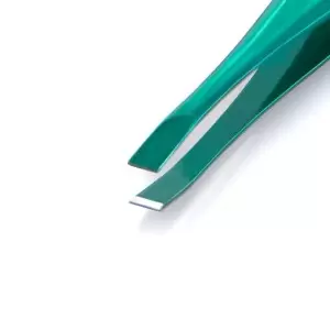 Tikslus kosmetinis pincetas - įstrižas NGHIA EXPORT T-01 žalias