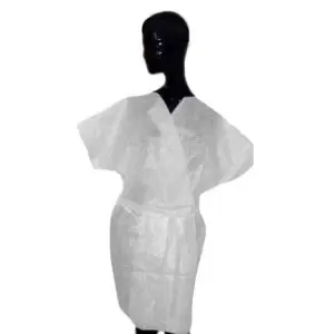 Robe jetable avec manches courtes