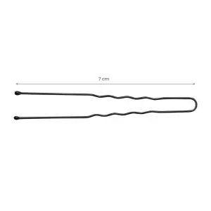 Парикмахерские пучки для волос E-65 300 шт. 7 см черные