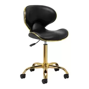 "Gabbiano" kosmetinė taburetė Q-4599G Gold Black
