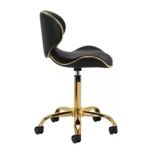 Gabbiano taboret kosmetyczny Q-4599G Złoto Czarny