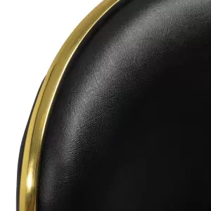 "Gabbiano" kosmetinė taburetė Q-4599G Gold Black