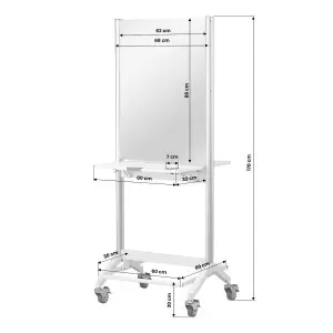 Мобильная двухсторонняя парикмахерская консоль Gabbiano GI-03