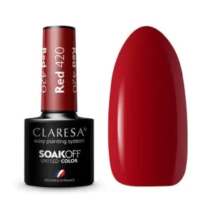 RED 420 CLARESA / Гель-лак для ногтей 5мл