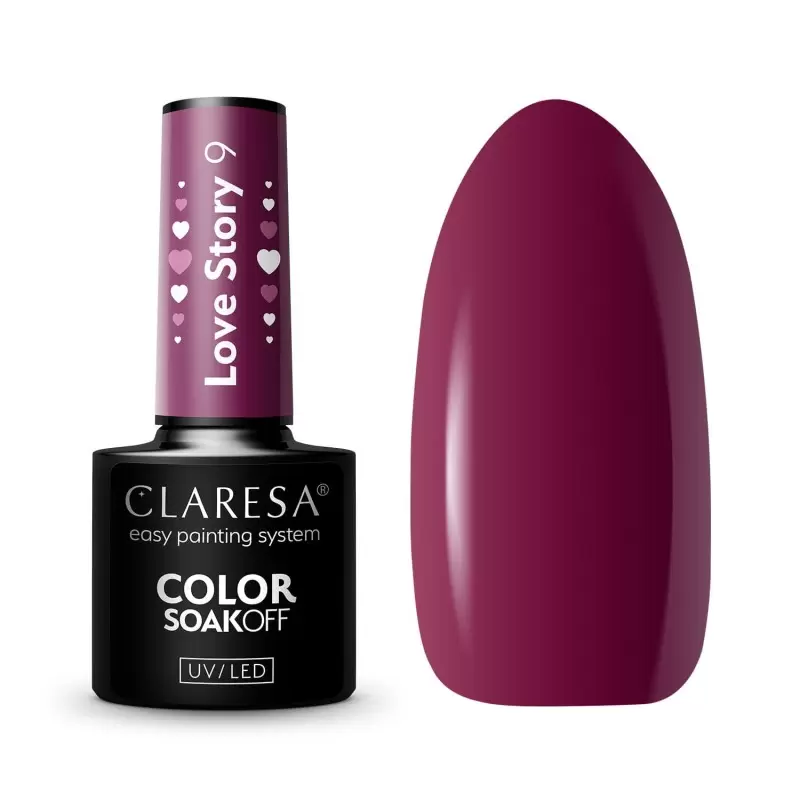 Meilės istorija 9 Claresa / Soxoff UV / LED gelis, 5 ml Meilės istorija 9 Claresa / Soxoff UV / LED gelis, 5 ml