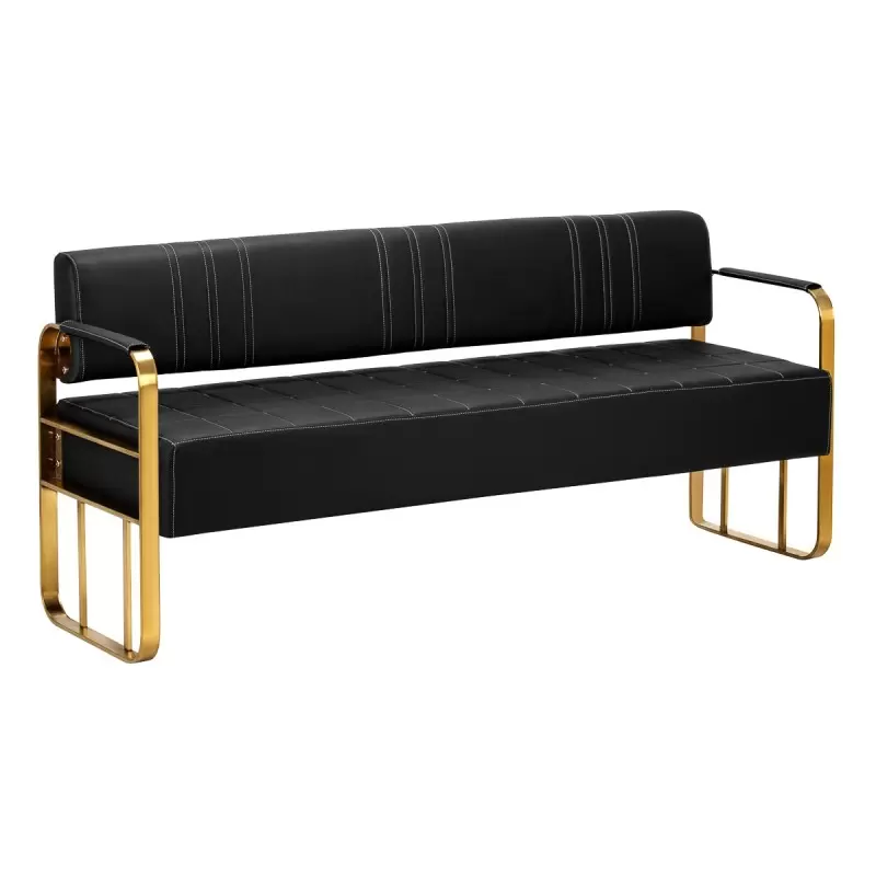 "Gabbiano" laukiamojo sofa "Avila" aukso spalvos juoda "Gabbiano" laukiamojo sofa "Avila" aukso spalvos juoda