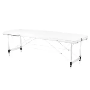 Складный массажный стол алюминиевый Comfort Activ Fizjo 3 сегментный white