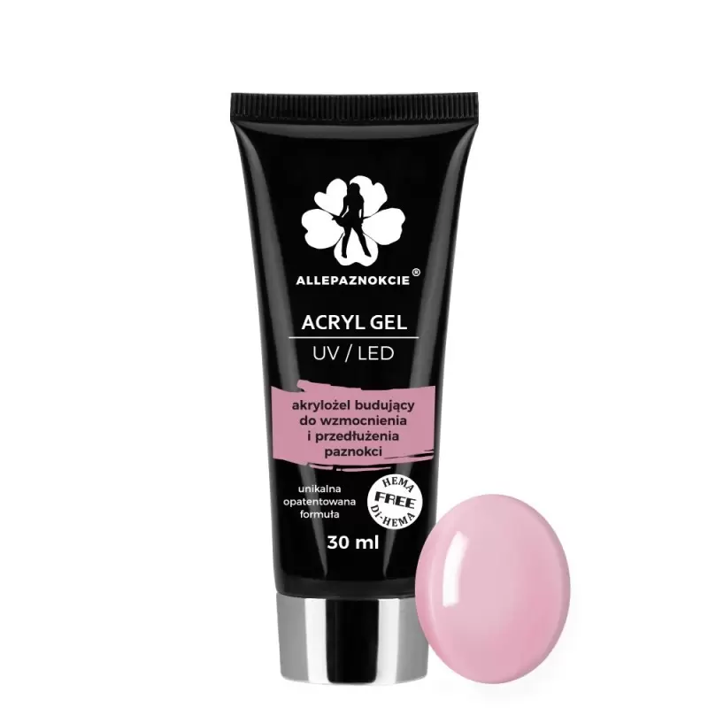 HEMA/Di-HEMA akrilinis gelis be prancūziškos rožinės spalvos 30 ml HEMA/Di-HEMA akrilinis gelis be prancūziškos rožinės spalvos 30 ml