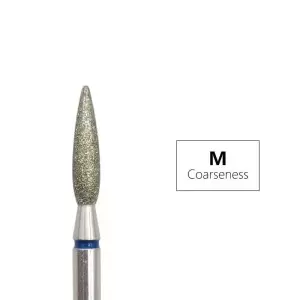 Deimantinis frezas "Flame" S Ø2,3 mm, "Medium"