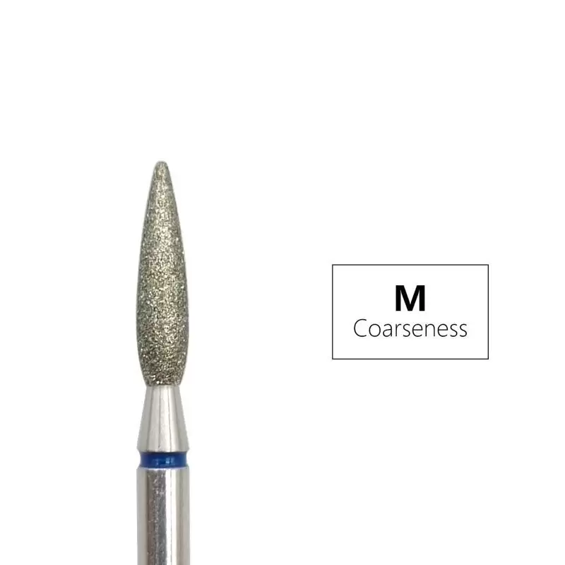 Deimantinis frezas "Flame" S Ø2,3 mm, "Medium" Deimantinis frezas "Flame" S Ø2,3 mm, "Medium"