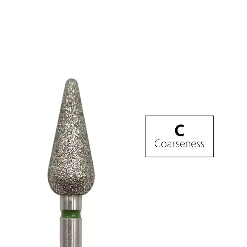 Фреза алмазная "Капля" Ø5.0 mm, Бор с алмазной головкой крупной зернистости "Coarse"