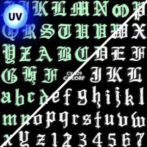 Ploni lipnūs UV spindintys žvaigždžių lipdukai CY-029