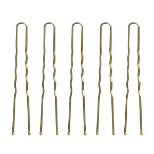 E-57 120 plaukų pluoštų kirpykloms. 5,6 cm aukso spalvos