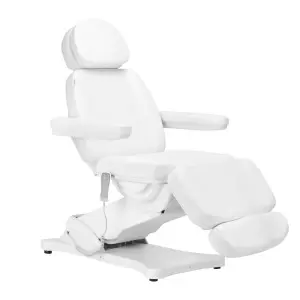 С подогревом Электро косметологическое кресло SILLON CLASSIC, 3 мотора, второе издание белое