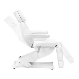 С подогревом Электро косметологическое кресло SILLON CLASSIC, 3 мотора, второе издание белое
