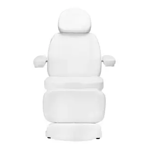 Šildoma elektrinė grožio terapijos kėdė SILLON CLASSIC, 3 varikliai, antroji laida, balta