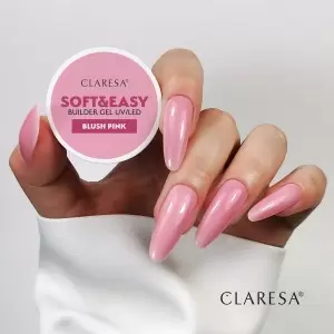 "Claresa Soft&Easy" rausvai rausvas statybinis gelis 90 g