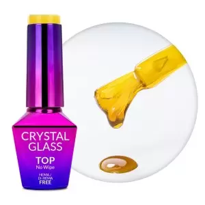 Top no wipe Crystal Glass Molly Nails Yellow 10g