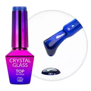 Top no wipe Crystal Glass Molly Nails Blue 10g