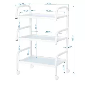 Kosmetinis staliukas Basic 122 baltas