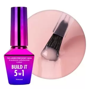 "Build It 5in1" MollyLac bazinis ir viršutinis sluoksniai viename persikų spalvos 10g