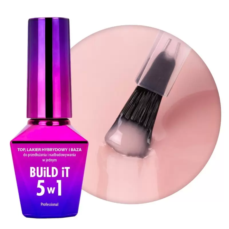 "Build It 5in1" MollyLac bazinis ir viršutinis sluoksniai viename persikų spalvos 10g