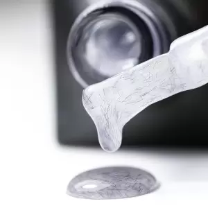 Viršutinis kilimėlis be nuvalymo MollyNails Megztinis Medvilninis viršus Pilka 10g Nr. 6