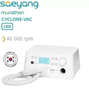 „Marathon Cyclone Vac“ freza pedikiūrui su ištraukikliu, bešepetis, 40 000 aps./min.