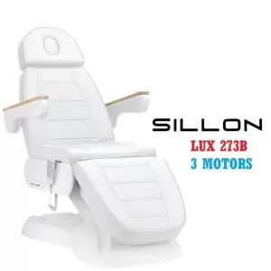 SILLON Lux 273b электрическое косметическое кресло, 3 мотора, белое