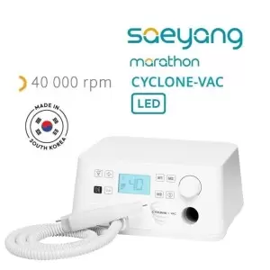 Marathon Cyclone Vacuum Pedikyrborrmaskin med Extraktor, Borstlös, 40 000 RPM