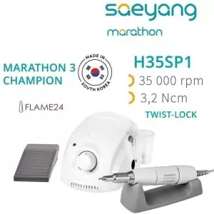Saeyang Marathon 3 Champion White + H35SP1 - 35.000 rpm fræsemaskine