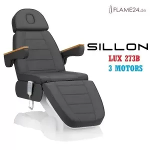 SILLON Lux 273b elektrinis grožio krėslas, 3 varikliai, pilkos spalvos