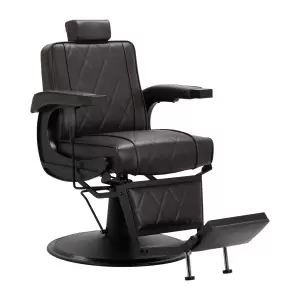 "Hair System" BM88066B Rudos spalvos kirpimo kėdė su juodu rėmu