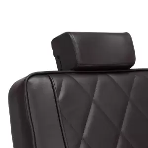 "Hair System" BM88066B Rudos spalvos kirpimo kėdė su juodu rėmu