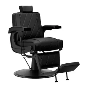 Парикмахерское кресло Hair System BM88066B черное с черной рамой