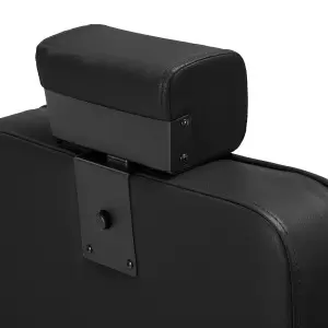 Парикмахерское кресло Hair System BM88066B черное с черной рамой