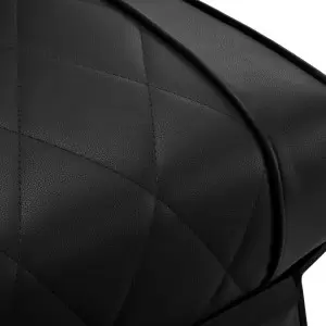 Парикмахерское кресло Hair System BM88066B черное с черной рамой