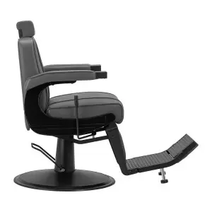 Парикмахерское кресло Hair System BM88066B серо-черная рама