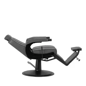 Парикмахерское кресло Hair System BM88066B серо-черная рама