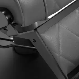Парикмахерское кресло Hair System BM88066B серо-черная рама