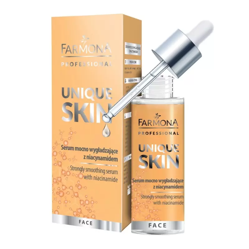 Farmona UNIQUE SKIN Интенсивно разглаживающая сыворотка с ниацинамидом 30 мл Farmona UNIQUE SKIN Интенсивно разглаживающая сыворотка с ниацинамидом 30 мл