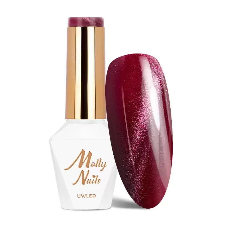 Гель-лак LED/UV Gel Polish Molly Nails Cat Eye Red 232 HEMA/Di-HEMA Free 8g Гель-лак LED/UV Gel Polish Molly Nails Cat Eye Red 232 HEMA/Di-HEMA Free 8g