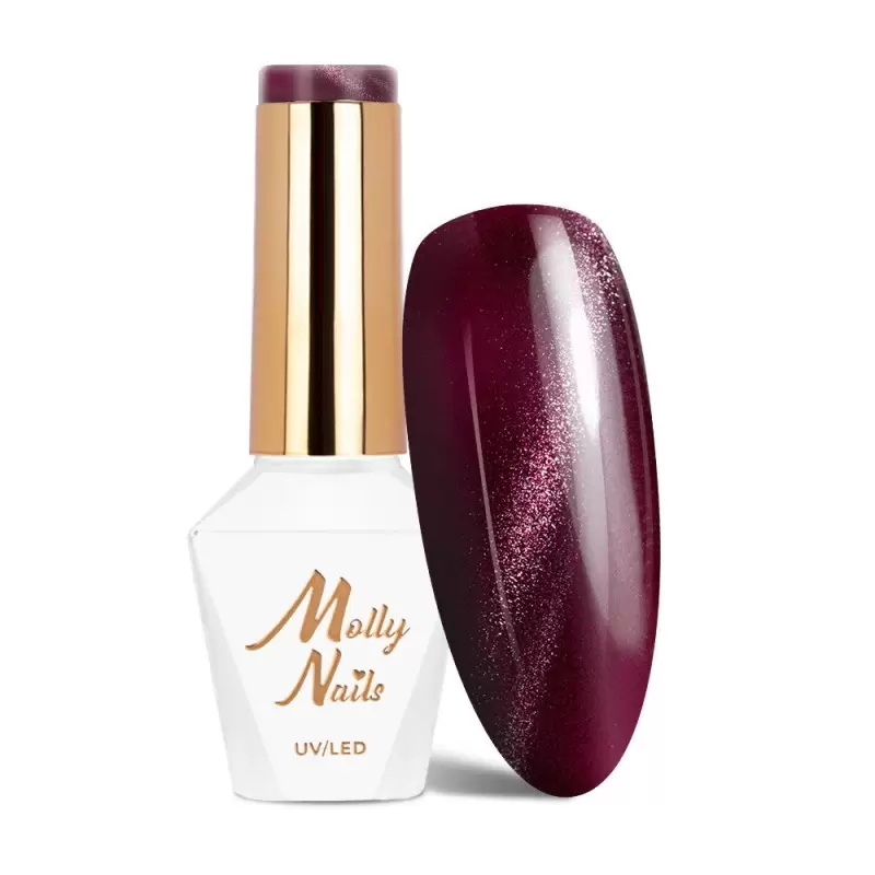 Гель-лак LED/UV Gel Polish Molly Nails Cat Eye Red 233 HEMA/Di-HEMA Free 8g Гель-лак LED/UV Gel Polish Molly Nails Cat Eye Red 233 HEMA/Di-HEMA Free 8g