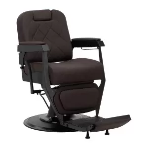Brown Barbershop Gabbiano Bruno kėdė su juodu rėmu