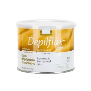 Депиляторный воск Depilflax 100, банка золотая 500 мл