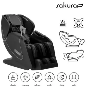 Masāžas krēsls Sakura Luksusa 808 melns