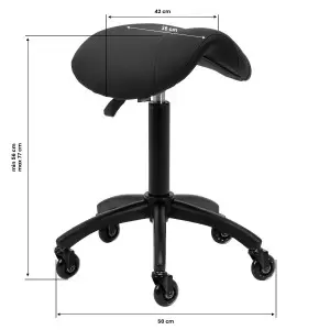 Kirpykla Gabbiano D032 kėdė juoda